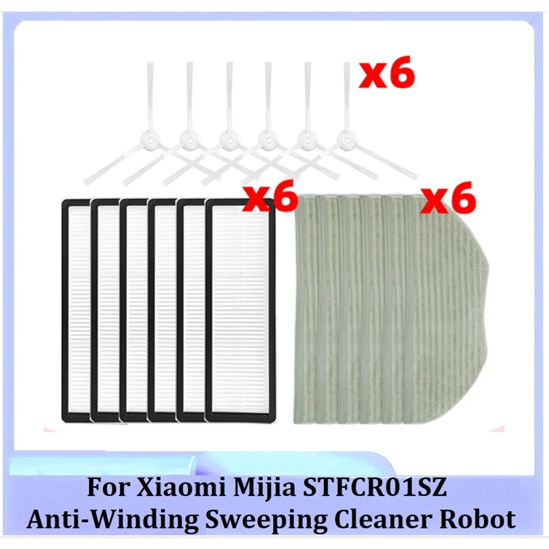 Набор аксессуаров для робота-пылесоса Mijia STFCR01SZ, 18 шт., фильтр для швабры, боковая щетка
Набор аксессуаров для робота-пылесоса Mijia STFCR01SZ, 18 шт., фильтр для швабры, боковая щетка