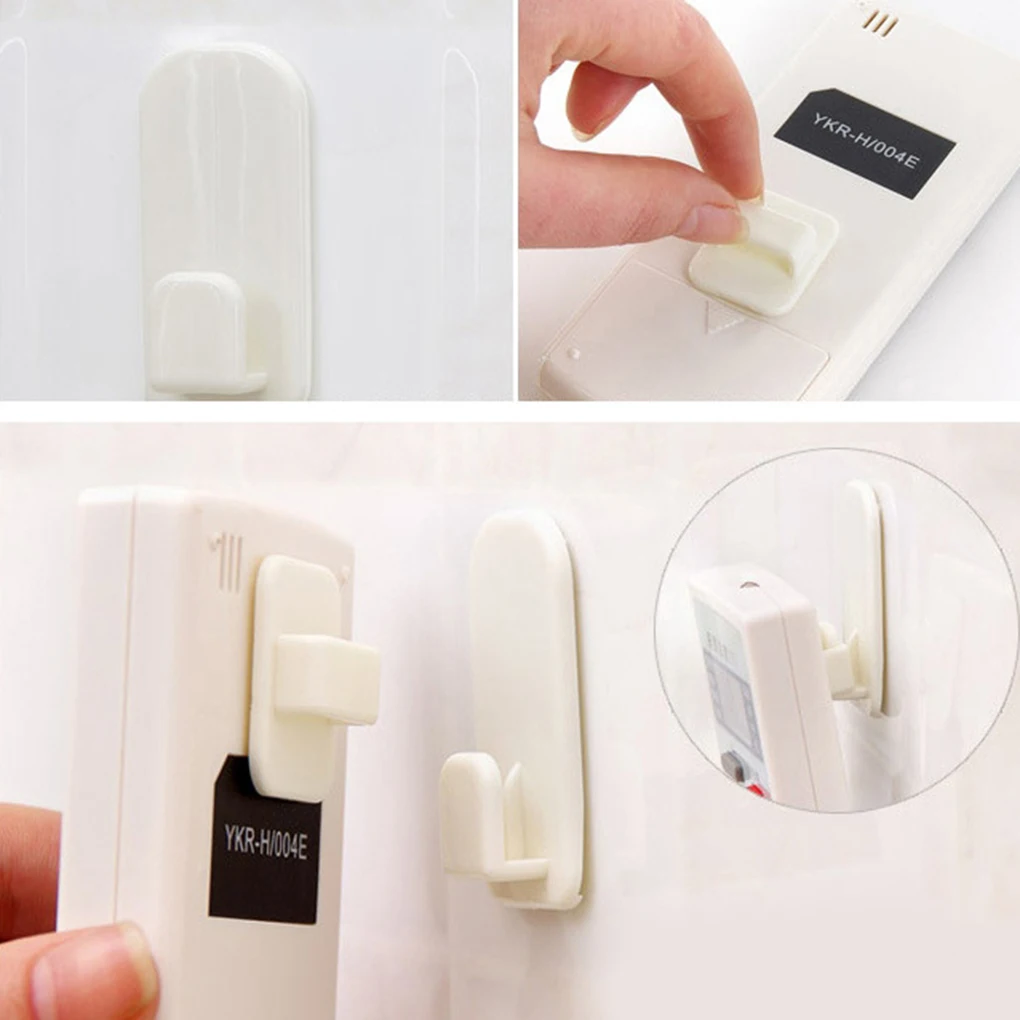 Plastic Hooks 2 pairs(4pcs) Sticky Hook Set TV Air Conditioner Remote Control Key Practical Wall Storage Holder Strong Hanger
Plastic Hooks 2 pairs(4pcs) Sticky Hook Set TV Air Conditioner Remote Control Key Practical Wall Storage Holder Strong Hanger