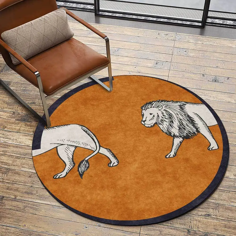 Madream Round Living Room Rug 2022 Sleek Modern Animal Lion Tiger Print Orange Carpet Bedroom Decor Floor Mat Sofa Home Rugs New
Madream Round Living Room Rug 2022 Sleek Modern Animal Lion Tiger Print Orange Carpet Bedroom Decor Floor Mat Sofa Home Rugs New