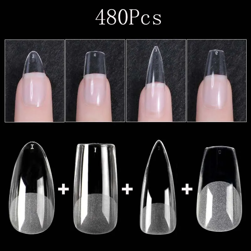 480Pc Matte Fake Nails Gel X Pose Americaine Nail Tips Extension Almond Artificial Short False Tips Press On Nails Manicure 
480Pc Matte Fake Nails Gel X Pose Americaine Nail Tips Extension Almond Artificial Short False Tips Press On Nails Manicure