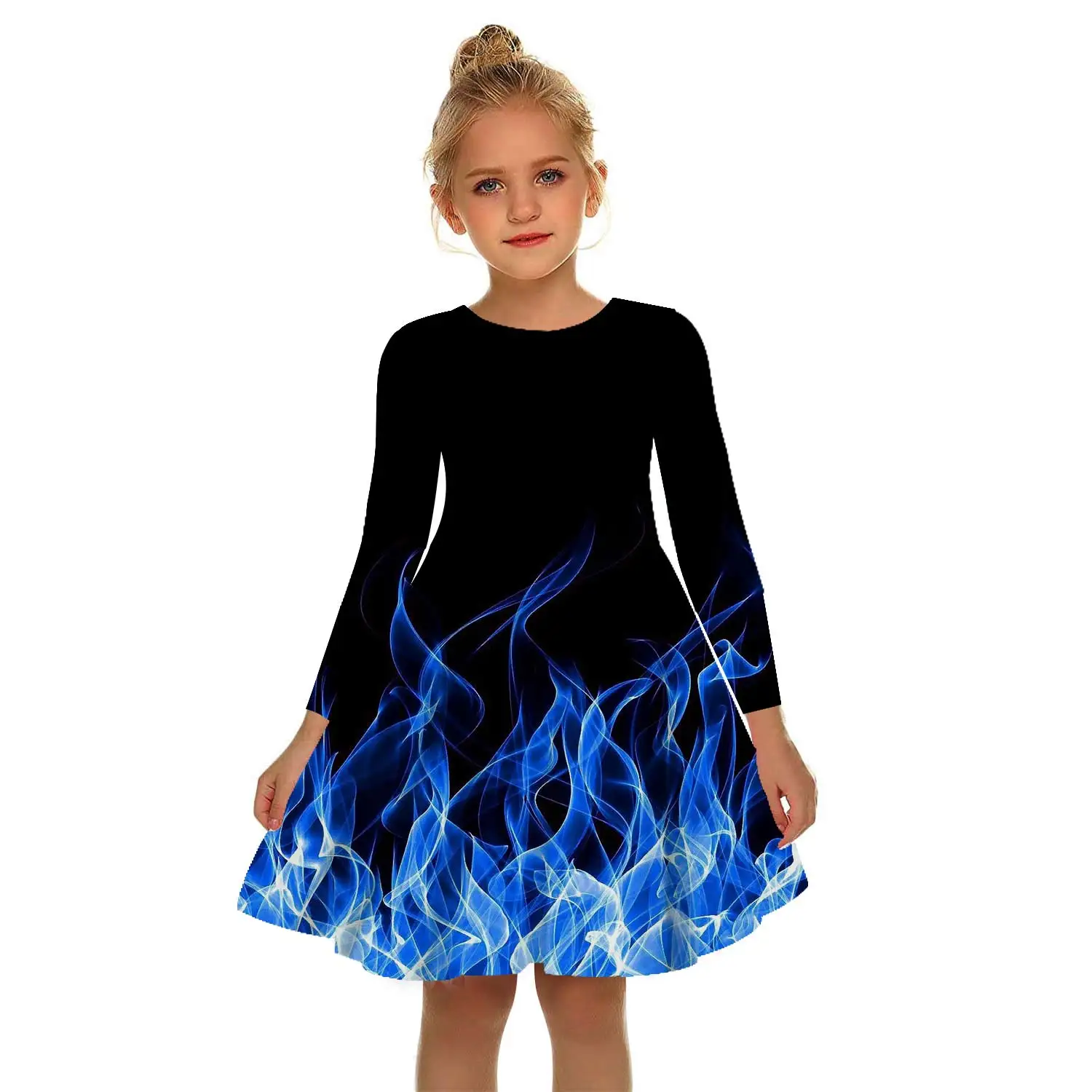 Summer 3D Print Dyeing Flame Dress Girls Music Color Dress White Girl color Dress Irregular Tutu 2-17Y Children Leisure Dresses
Summer 3D Print Dyeing Flame Dress Girls Music Color Dress White Girl color Dress Irregular Tutu 2-17Y Children Leisure Dresses