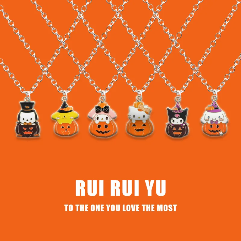 Pumpkin Sanrio Cinnamoroll Kuromi Hello Kitty Necklace Halloween Cartoon Figure Y2k Fashion Alloy Necklace Cute Jewelry Gift
Pumpkin Sanrio Cinnamoroll Kuromi Hello Kitty Necklace Halloween Cartoon Figure Y2k Fashion Alloy Necklace Cute Jewelry Gift