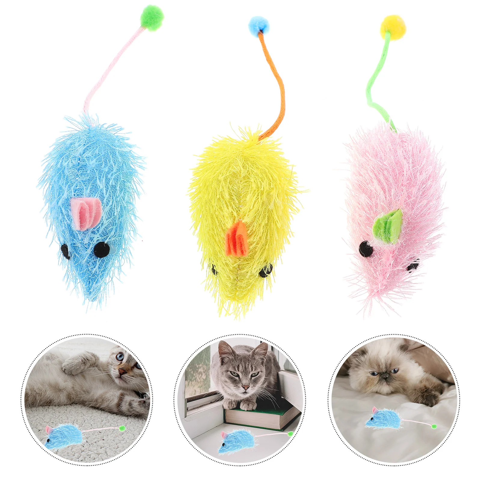 6 Pcs Mouse Cat Toy Chew Toys Cats Biting Indoor Mice Teething Plush Interactive 
6 Pcs Mouse Cat Toy Chew Toys Cats Biting Indoor Mice Teething Plush Interactive