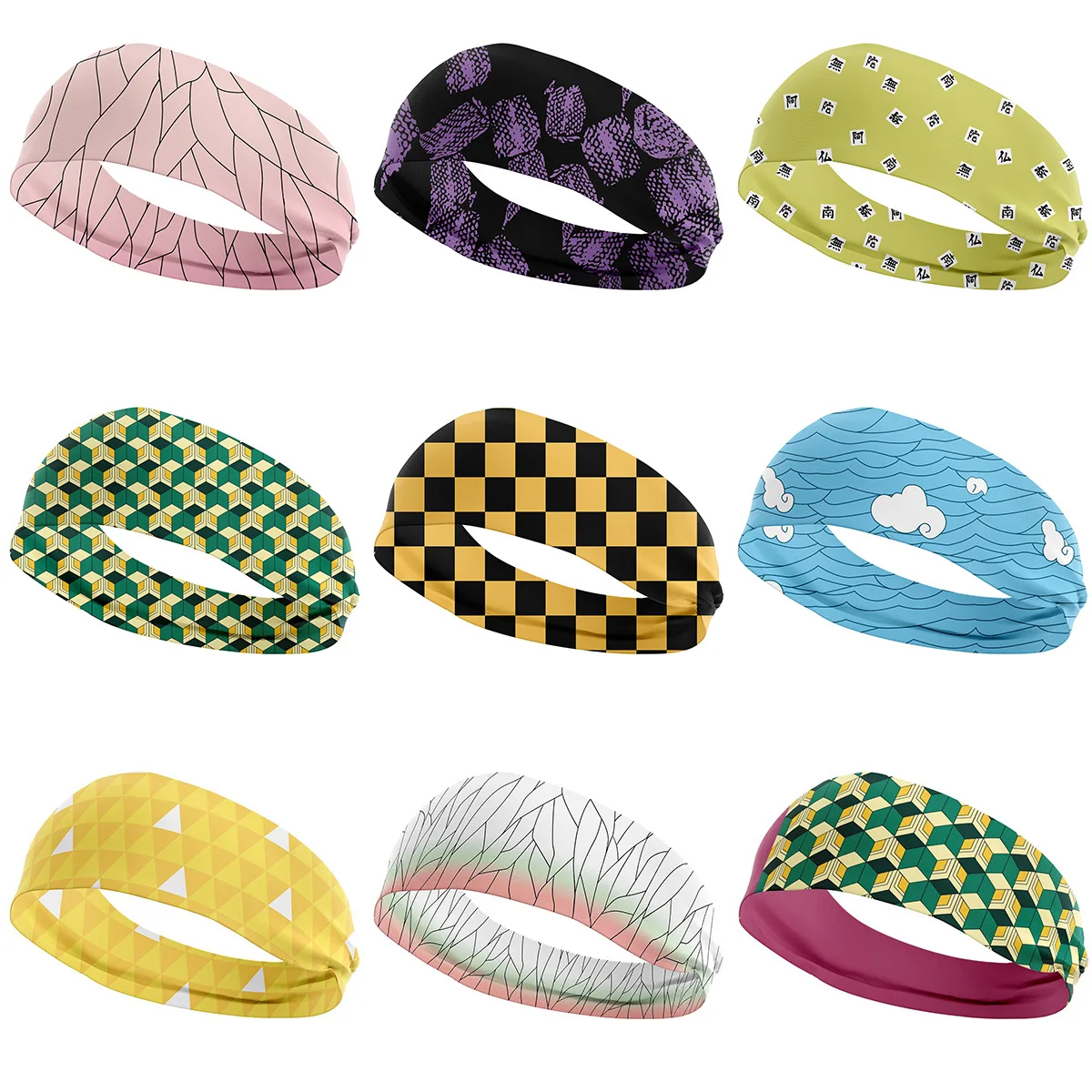 Korean Wide Anime Demon Slayer Headbands Milk Silk Plaid Elastic Hairbands Sports Hair Hoops for Men Women Hair Accessories
Korean Wide Anime Demon Slayer Headbands Milk Silk Plaid Elastic Hairbands Sports Hair Hoops for Men Women Hair Accessories