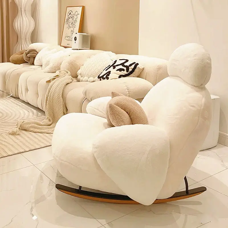 Net celebrity big white lazy sofa rocking chair recliner adult balcony living room bedroom home leisure single rocking chair
Net celebrity big white lazy sofa rocking chair recliner adult balcony living room bedroom home leisure single rocking chair