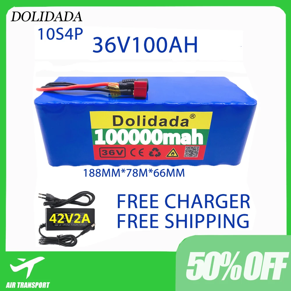 Free shipping 36V battery 10S4P 100Ah battery pack 1000W high power battery 42V 100000mAh Ebike electric bike BMS+42V2A Charger
Free shipping 36V battery 10S4P 100Ah battery pack 1000W high power battery 42V 100000mAh Ebike electric bike BMS+42V2A Charger