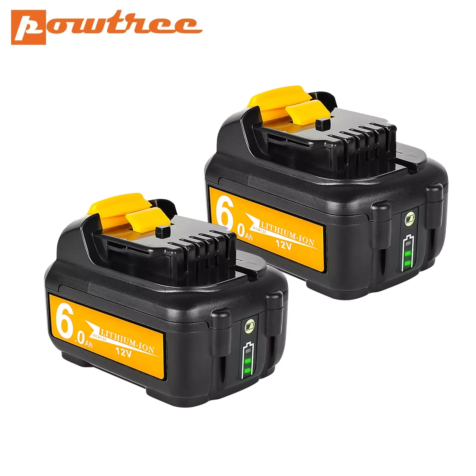 Powtree 12V MAX Li-ion DCB120 Battery For Dewalt 3.0/4.0/6.0Ah DCB121 DCB123 DCB125 DCD710 DCF813 DCF815 DCF610 DCB100 DCT410S
Powtree 12V MAX Li-ion DCB120 Battery For Dewalt 3.0/4.0/6.0Ah DCB121 DCB123 DCB125 DCD710 DCF813 DCF815 DCF610 DCB100 DCT410S