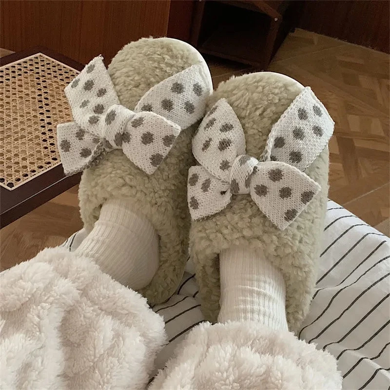Yasuk Autumn Winter Fashion Women's Casual Soft Indoor Slippers Furry Non-Slip Lovely Sweet Bow Plaid Warm Girl Thick
Yasuk Autumn Winter Fashion Women's Casual Soft Indoor Slippers Furry Non-Slip Lovely Sweet Bow Plaid Warm Girl Thick