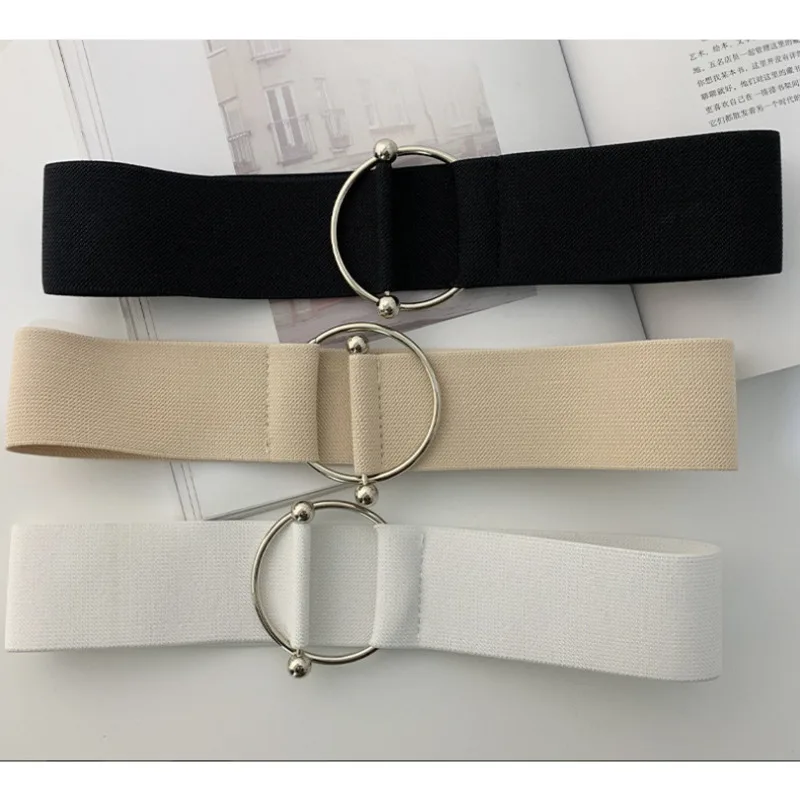 Korean Fashion Women's Belt Dress Simple Versatile Elastic Metal Buckle Waistband Belt For Women Dress Accessories Waist Strap
Korean Fashion Women's Belt Dress Simple Versatile Elastic Metal Buckle Waistband Belt For Women Dress Accessories Waist Strap