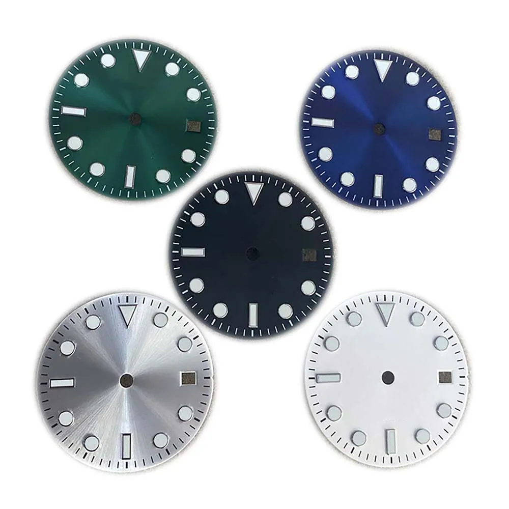 28.5mm Green Luminous Dials for 8200 8205 8215 Watch Dial Replacement for 2813 Movement Modified Watches Accessories
28.5mm Green Luminous Dials for 8200 8205 8215 Watch Dial Replacement for 2813 Movement Modified Watches Accessories