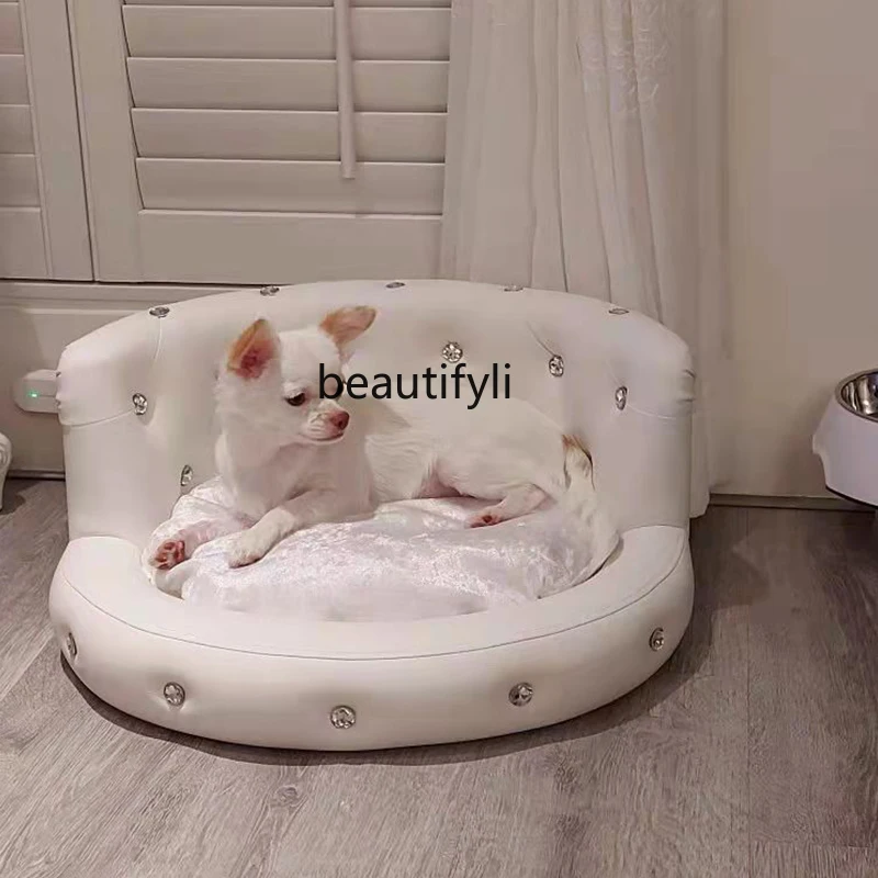 zqPet Dog Sofa Bed Solid Wood Full Leather Kennel Four Seasons Small Dog Princess Bed Teddy Nest
zqPet Dog Sofa Bed Solid Wood Full Leather Kennel Four Seasons Small Dog Princess Bed Teddy Nest