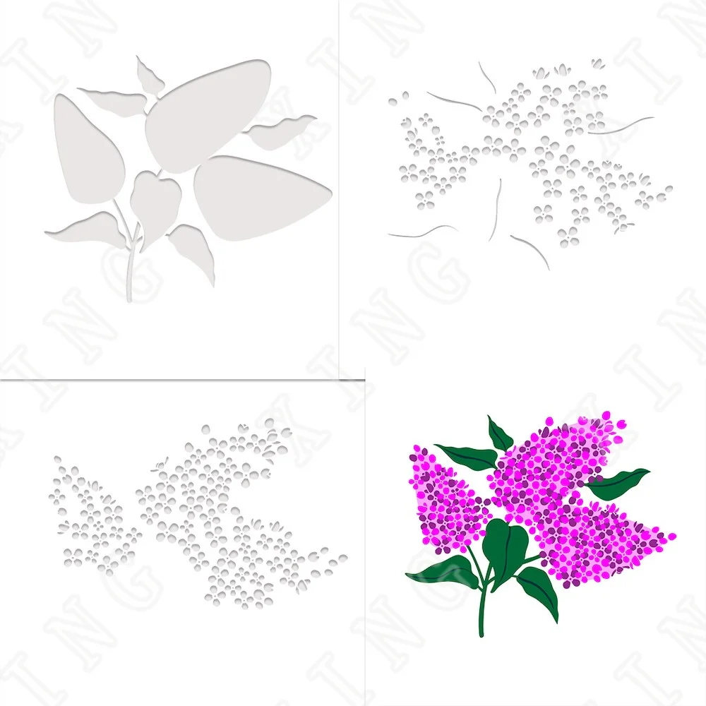 Lilac Floral New Arrival Diy Layering Stencils Wall Painting Scrapbook Coloring Embossing Album Decorative Paper Card Template
Lilac Floral New Arrival Diy Layering Stencils Wall Painting Scrapbook Coloring Embossing Album Decorative Paper Card Template