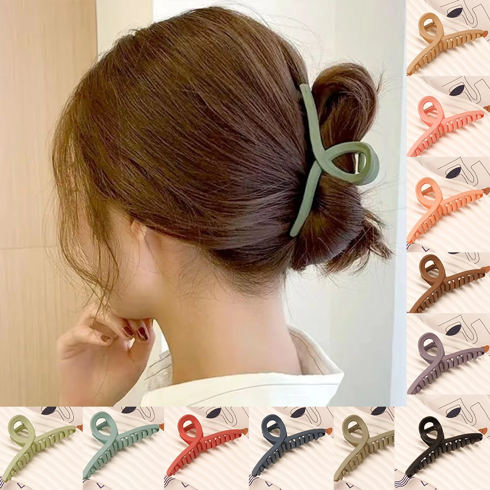 New Simple Design Hair Claw Clip for Women Light Plastic Solid Color Hairpins Ins Simple Headband Hair Crab Headwear Accessories
New Simple Design Hair Claw Clip for Women Light Plastic Solid Color Hairpins Ins Simple Headband Hair Crab Headwear Accessories