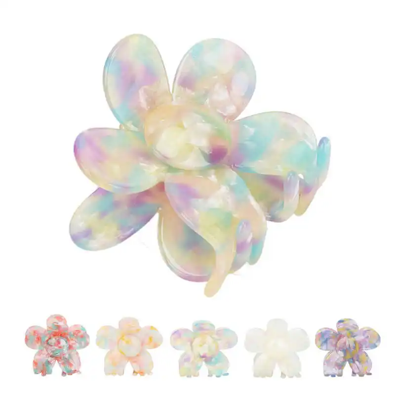Multiple Usages Flower Shape Hair Clamp Acetate Plastic Hair Claw Clip Back Head Headwear for Women
Multiple Usages Flower Shape Hair Clamp Acetate Plastic Hair Claw Clip Back Head Headwear for Women