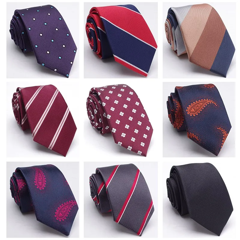 Мужской жаккардовый галстук узкие галстуки для мужчин свадебный модный в клетку