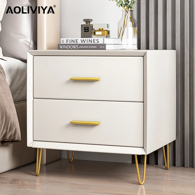 Скандинавский прикроватный столик AOLIVIYA, современный кожаный маленький прикроватный шкаф для спальни, стойка для хранения мебели, шкаф для хранения ShuangHong
Скандинавский прикроватный столик AOLIVIYA, современный кожаный маленький прикроватный шкаф для спальни, стойка для хранения мебели, шкаф для хранения ShuangHong