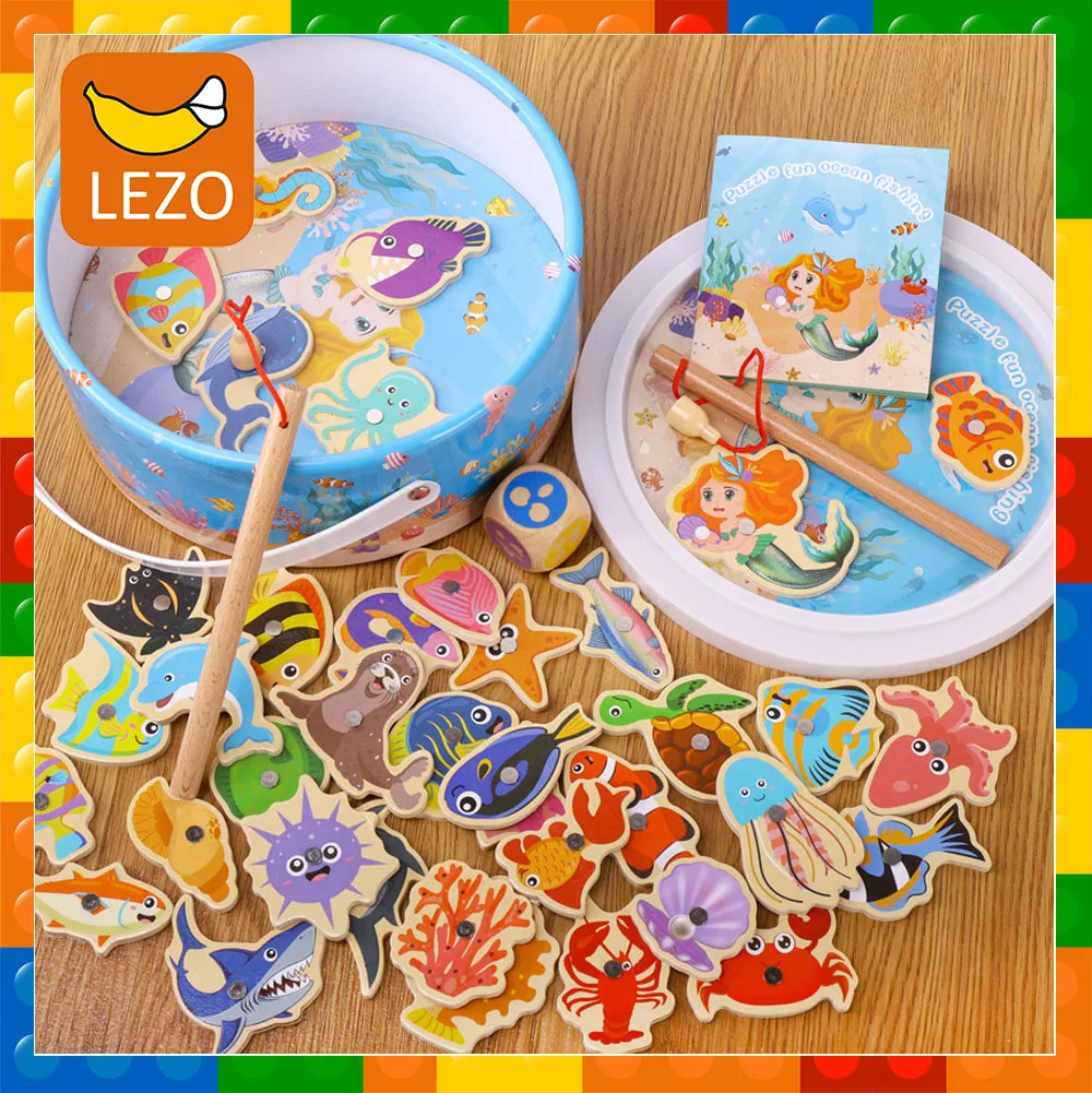 24/44pcs Wooden Magnetic Fshing Game Cartoon Marine Life Cognition Fish Rod Toys for Children Early Educational Interactive Gift
24/44pcs Wooden Magnetic Fshing Game Cartoon Marine Life Cognition Fish Rod Toys for Children Early Educational Interactive Gift