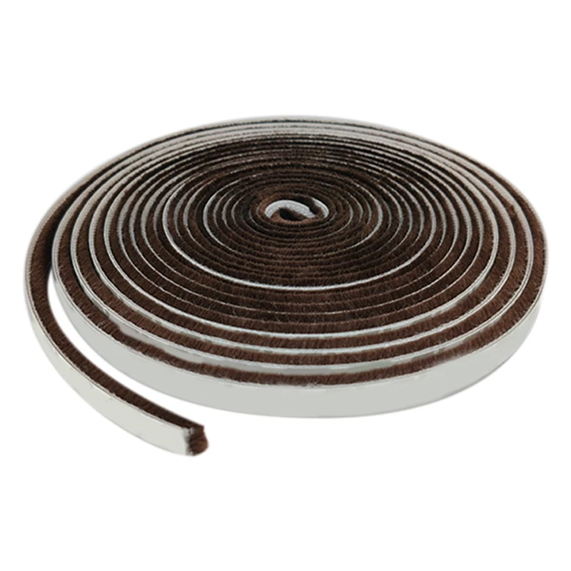 2X Brush Strip Self-Adhesive Windproof Door And Window Sealing Strip Leak-Proof Brush Windproof Sealing Strip-Brown 5M
2X Brush Strip Self-Adhesive Windproof Door And Window Sealing Strip Leak-Proof Brush Windproof Sealing Strip-Brown 5M