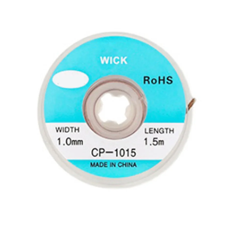 Desoldering Braid Solder Remover Core Wire Solder Absorber Flux 1.5M Length Copper Wire Desoldering Welding Tools
Desoldering Braid Solder Remover Core Wire Solder Absorber Flux 1.5M Length Copper Wire Desoldering Welding Tools