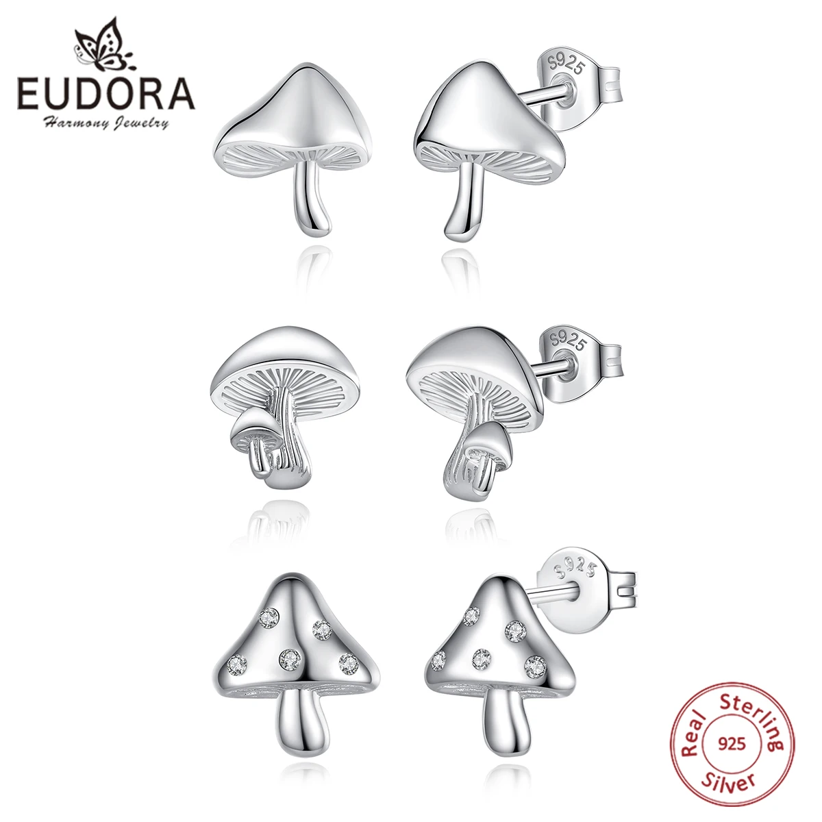 Eudora Real 925 Sterling Silver Dainty Mushroom Stud Earring For Women Girls simple fungus CZ Earring Fine Trendy Jewelry 2022
Eudora Real 925 Sterling Silver Dainty Mushroom Stud Earring For Women Girls simple fungus CZ Earring Fine Trendy Jewelry 2022