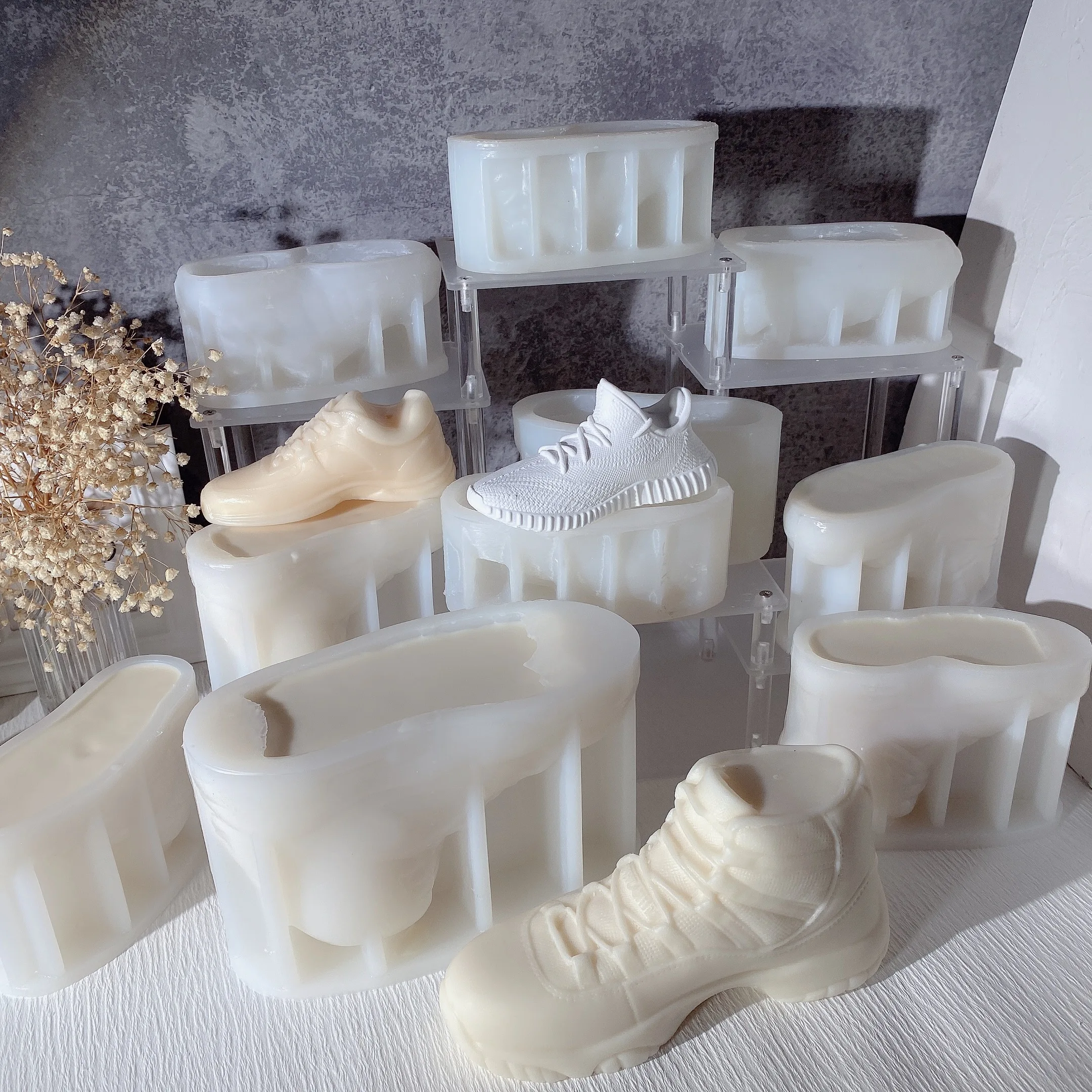 Popular Sports Shoes Candle Silicone Mold Designer Luxury Wallet Handbag Sneakers Mould Handicraft Plaster Epoxy Resin Wax Mold
Popular Sports Shoes Candle Silicone Mold Designer Luxury Wallet Handbag Sneakers Mould Handicraft Plaster Epoxy Resin Wax Mold