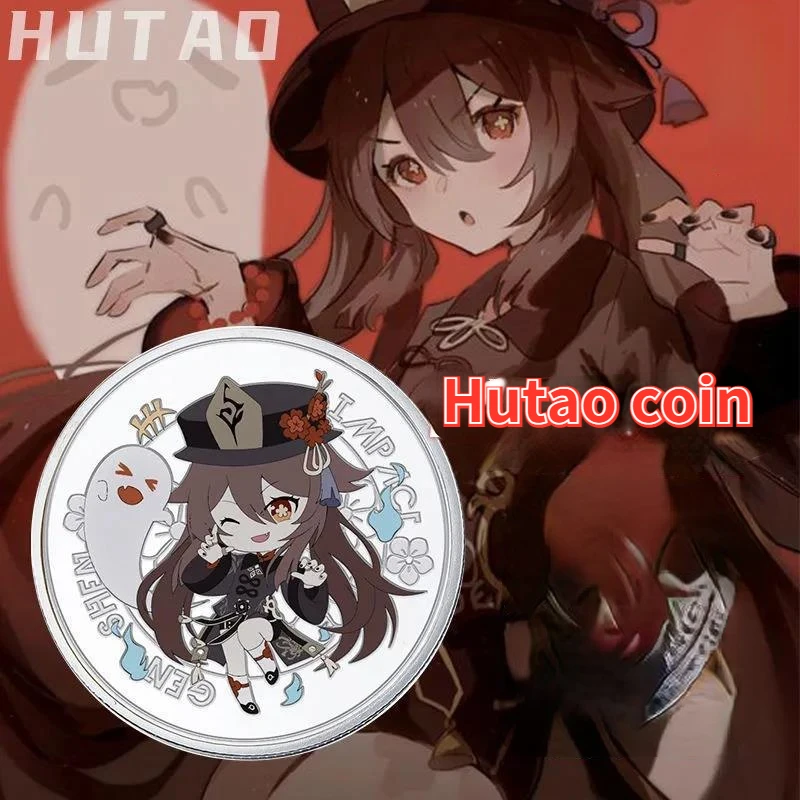 4*4cm Hot Game Anime Genshin Impact Hobby Two Dimensions Hutao Metal Coin Collector Coin Ornament Toy Boys Birthday Gift
4*4cm Hot Game Anime Genshin Impact Hobby Two Dimensions Hutao Metal Coin Collector Coin Ornament Toy Boys Birthday Gift