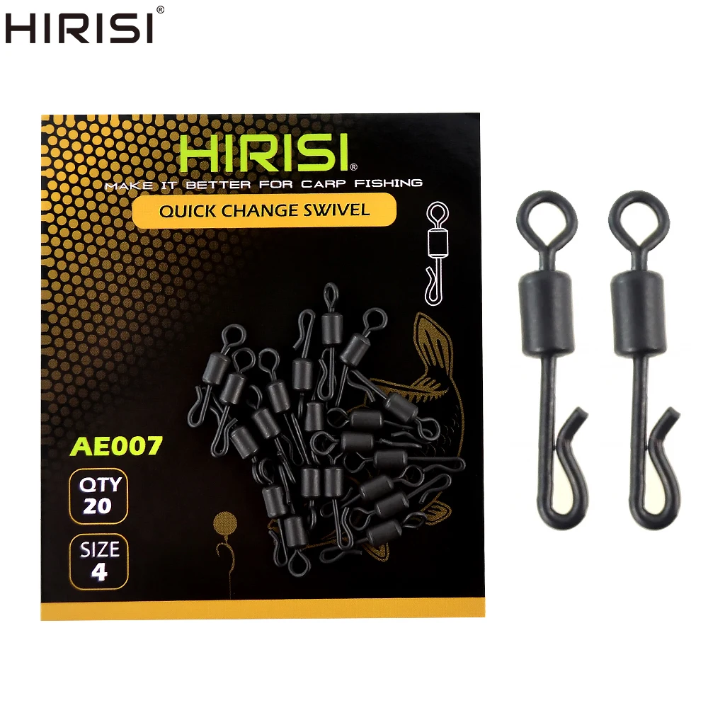 20pcs Carp Fishing Swivels Quick Change Stainless Steel for Carp Fishing Rig Fishing Accessories Terminal Tackle AE007
20pcs Carp Fishing Swivels Quick Change Stainless Steel for Carp Fishing Rig Fishing Accessories Terminal Tackle AE007