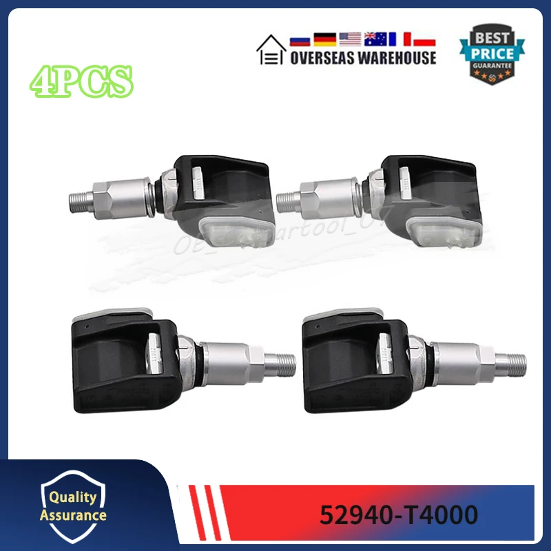 Set Of 4 Fits For HYUNDAI GV60 Tyre Pressure Sensor 52940-T4000 52940T4000 TPMS TIRE PRESSURE MONITOR SENSOR
Set Of 4 Fits For HYUNDAI GV60 Tyre Pressure Sensor 52940-T4000 52940T4000 TPMS TIRE PRESSURE MONITOR SENSOR
