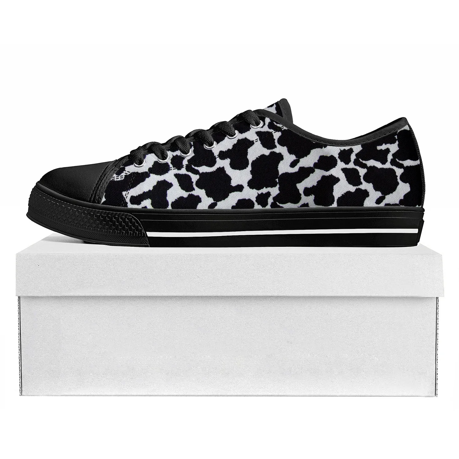 Cow Print 3D Pattern Low Top High Quality Sneakers Mens Womens Teenager Canvas Sneaker Black White Printed Couple Custom Shoe
Cow Print 3D Pattern Low Top High Quality Sneakers Mens Womens Teenager Canvas Sneaker Black White Printed Couple Custom Shoe