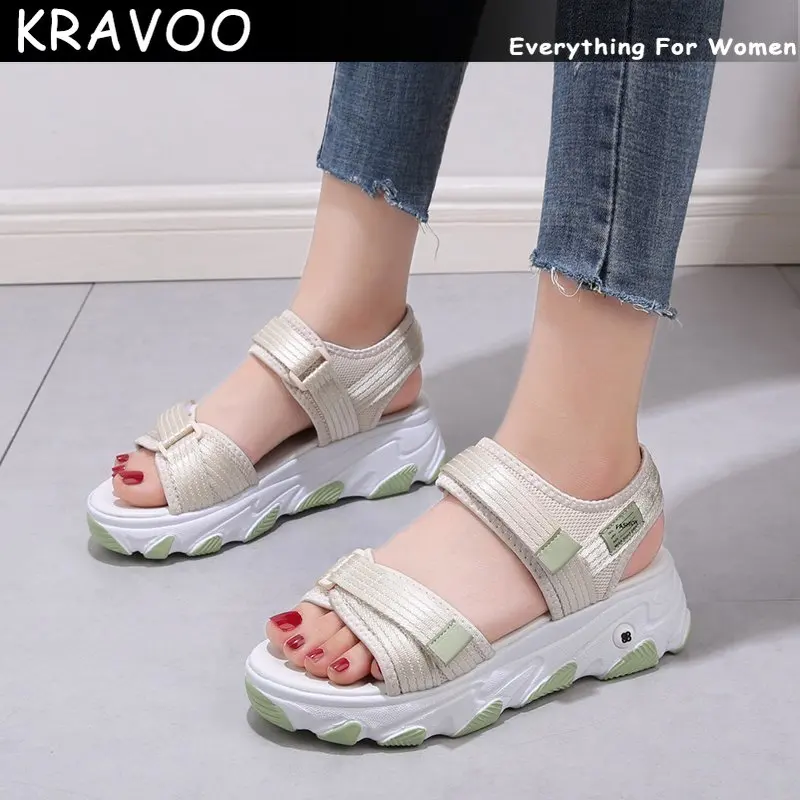 KRAVOO Ins Women Shoes Hook and Loop Platform Women's Sandals Beach Slippers Women Peep Toe Sports Sandals Wedges Summer 2023
KRAVOO Ins Women Shoes Hook and Loop Platform Women's Sandals Beach Slippers Women Peep Toe Sports Sandals Wedges Summer 2023