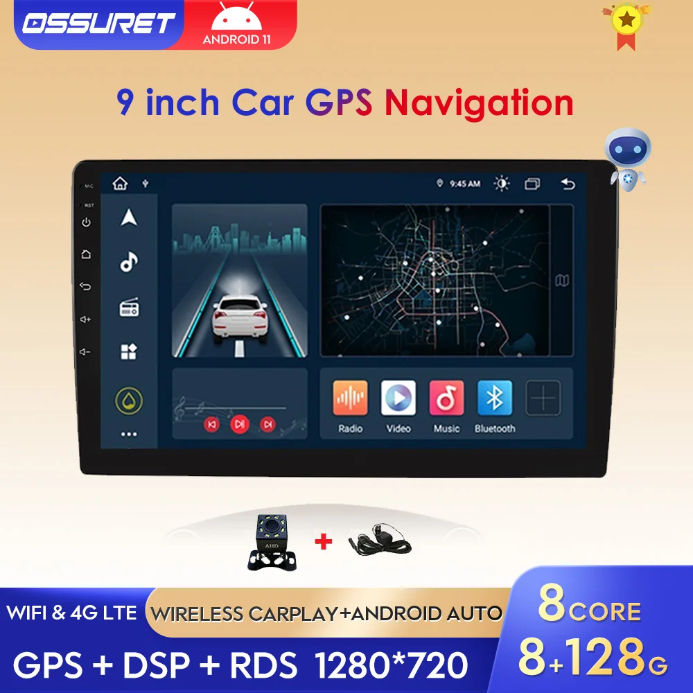 8G+128G 2Din Android 11 Autoradio Carplay Car Radio Multimedia Player GPS Navigation Bluetooth Audio Stereo RDS DSP AI Voice SWC
8G+128G 2Din Android 11 Autoradio Carplay Car Radio Multimedia Player GPS Navigation Bluetooth Audio Stereo RDS DSP AI Voice SWC