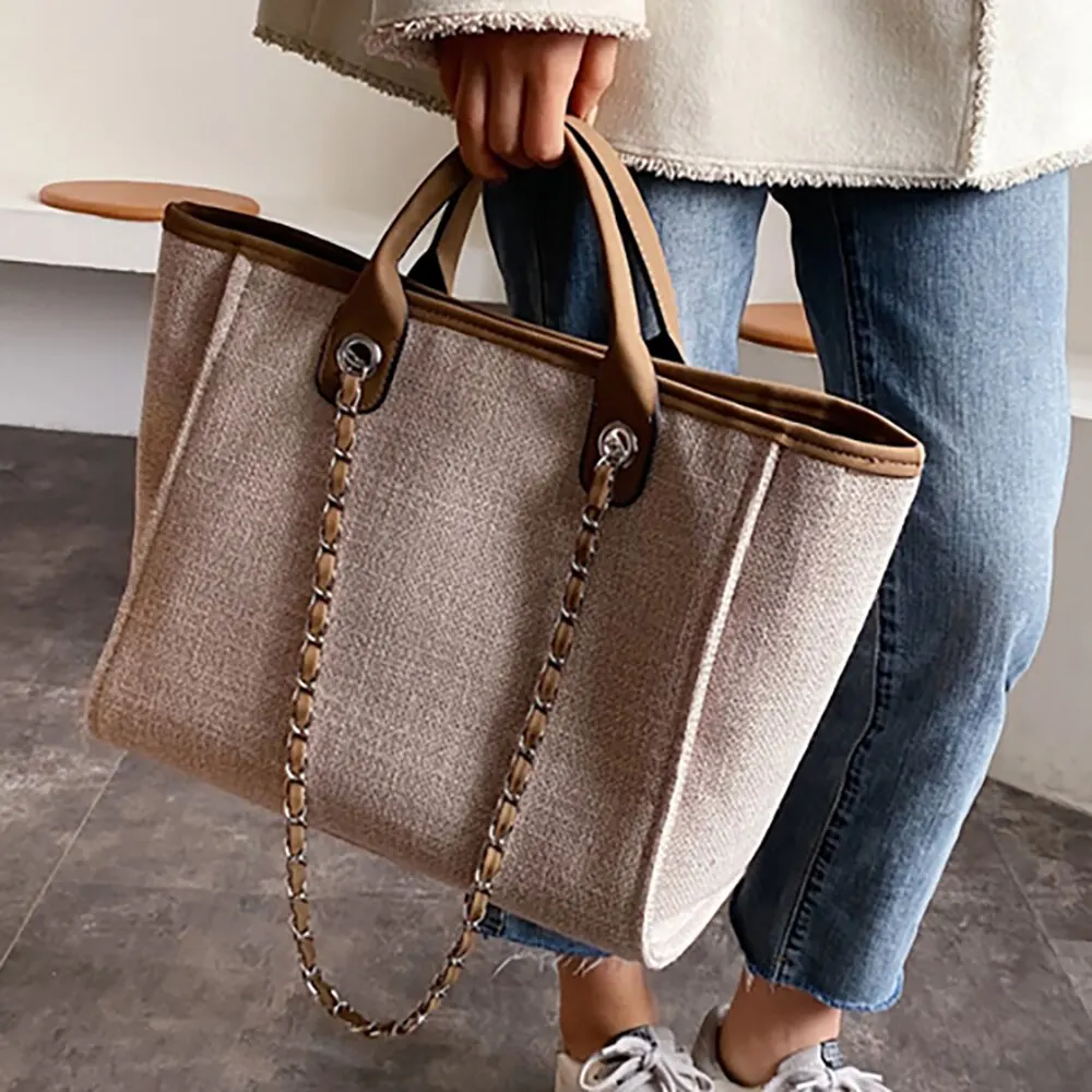 Vrouwen handкисen 2022 модный дизайнерский Schouder Keten Zakken Strand Canvas Draagtas Luxe Vrouw
Vrouwen handкисen 2022 модный дизайнерский Schouder Keten Zakken Strand Canvas Draagtas Luxe Vrouw