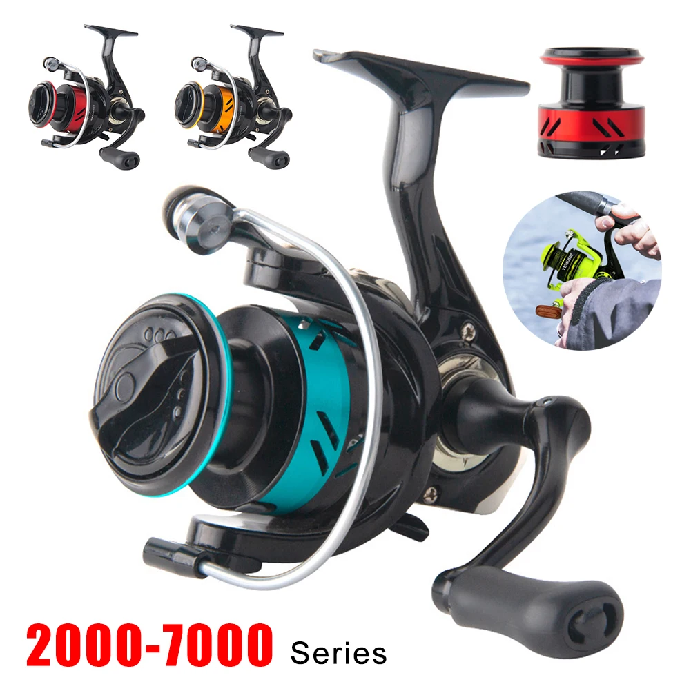 Spinning Fishing Reel AE2000-7000 Fishing Reel Metal Spool 8KG Max Drag 5.2:1 Gear Ratio Carp Freshwater Saltwater Fishing Reel
Spinning Fishing Reel AE2000-7000 Fishing Reel Metal Spool 8KG Max Drag 5.2:1 Gear Ratio Carp Freshwater Saltwater Fishing Reel