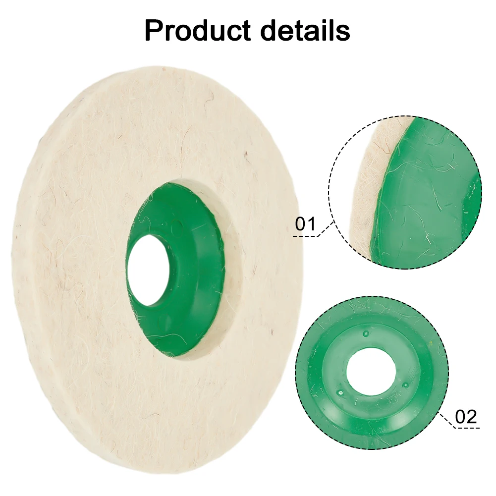 3pcs 5 Inch/125mm Wool Felt Disc Polishing Pad Green & White Buffing Grinding Wheels For Abrasive Tools For Polishing Machine
3pcs 5 Inch/125mm Wool Felt Disc Polishing Pad Green & White Buffing Grinding Wheels For Abrasive Tools For Polishing Machine