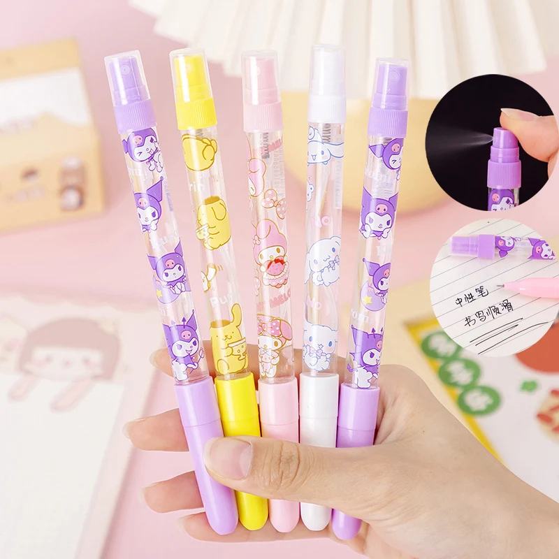 1/3/5Pcs 0.5Mm Creative Spray Gel Pen Cute Kuromi Cinnamoroll Black Ink Pen Refillable Spray Neutral Pen Office School Supplies
1/3/5Pcs 0.5Mm Creative Spray Gel Pen Cute Kuromi Cinnamoroll Black Ink Pen Refillable Spray Neutral Pen Office School Supplies