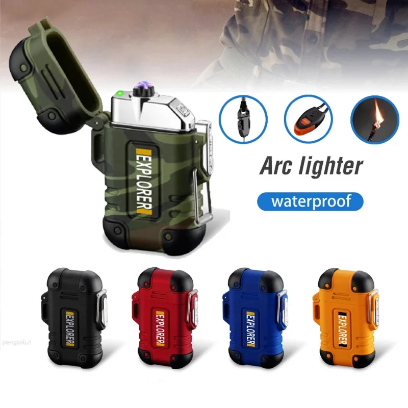 Waterproof USB Electronic Lighter Portable Rechargeable Outdoor Camping Electric Cigarette Lighter Men's Smoking Accessories
Waterproof USB Electronic Lighter Portable Rechargeable Outdoor Camping Electric Cigarette Lighter Men's Smoking Accessories