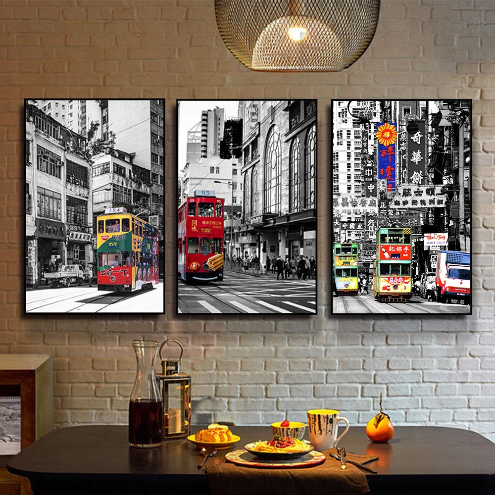 Chinese Style Hong Kong Nostalgic Retro Urban Architecture Landscape Painting Wall Art Canvas Posters Prints for Bar home Decor
Chinese Style Hong Kong Nostalgic Retro Urban Architecture Landscape Painting Wall Art Canvas Posters Prints for Bar home Decor