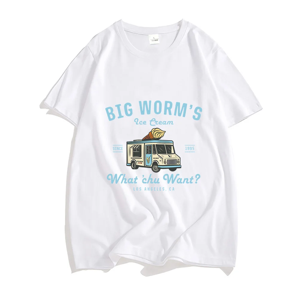 Big Worm's Ice Cream T Shirts Fashion Originality Female T-shirts 100% Cotton High Quality Manga Graphic Tshirts What'chu Want
Big Worm's Ice Cream T Shirts Fashion Originality Female T-shirts 100% Cotton High Quality Manga Graphic Tshirts What'chu Want