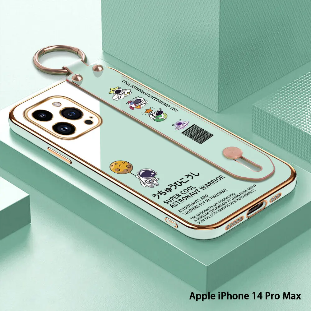 (With Wristband) For iPhone 14 Pro Max 14 15 Plus 15 Pro Max 14Pro 15Pro Astronaut Back Cover Luxury Plating TPU Phone Case
(With Wristband) For iPhone 14 Pro Max 14 15 Plus 15 Pro Max 14Pro 15Pro Astronaut Back Cover Luxury Plating TPU Phone Case