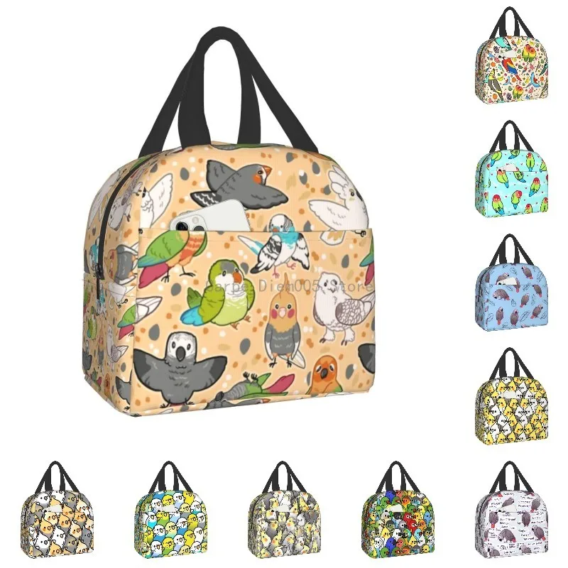 Custom Birds Cockatiel Budgie Parrot Lunch Bag Men Women Cooler Warm Insulated Lunch Box for Kids School Tote Picnic Storage Bag
Custom Birds Cockatiel Budgie Parrot Lunch Bag Men Women Cooler Warm Insulated Lunch Box for Kids School Tote Picnic Storage Bag