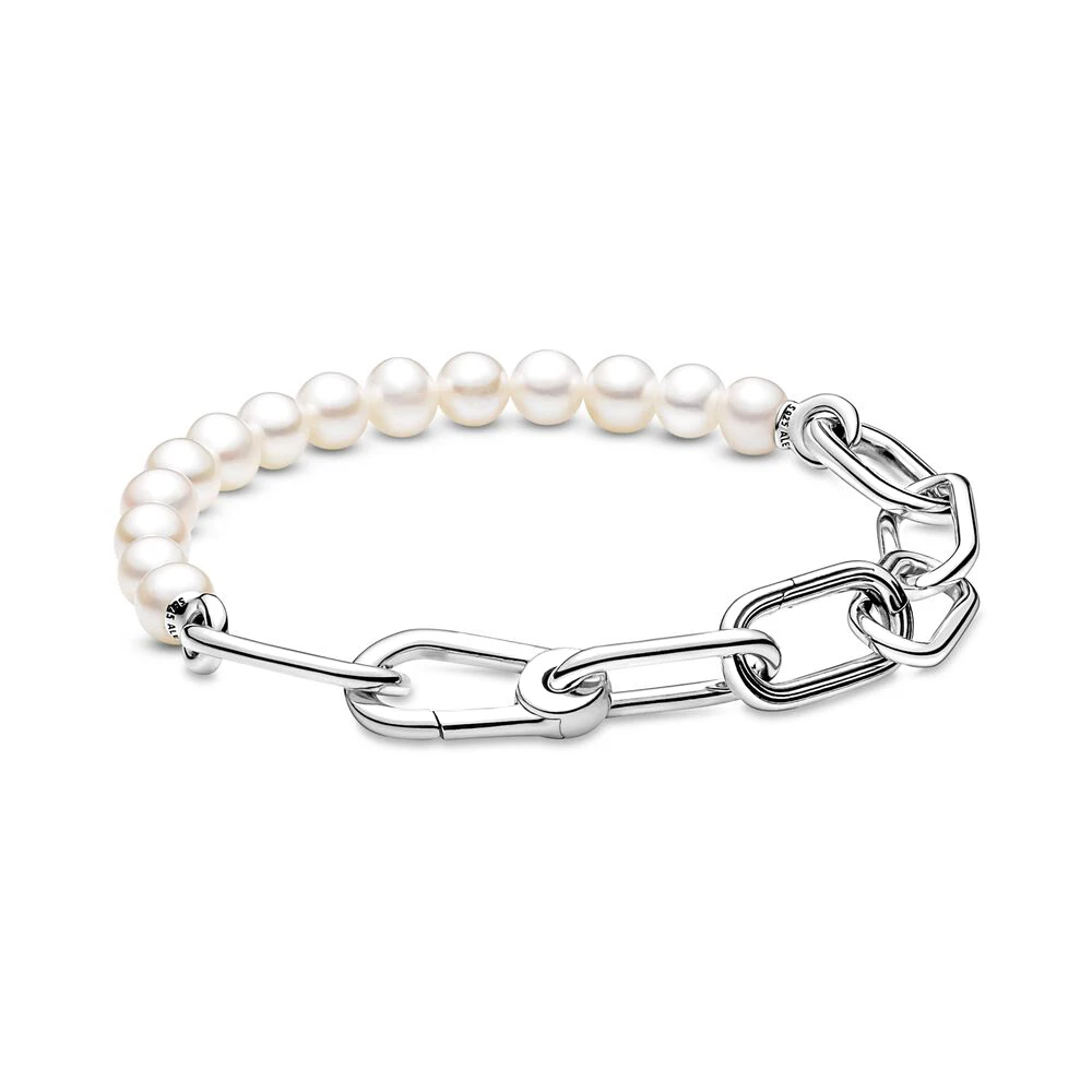 925 Silver Pearl Link Chain Bracelet Fit for Pandora Original Charms Making Fashion Jewelry for Women Gift
925 Silver Pearl Link Chain Bracelet Fit for Pandora Original Charms Making Fashion Jewelry for Women Gift