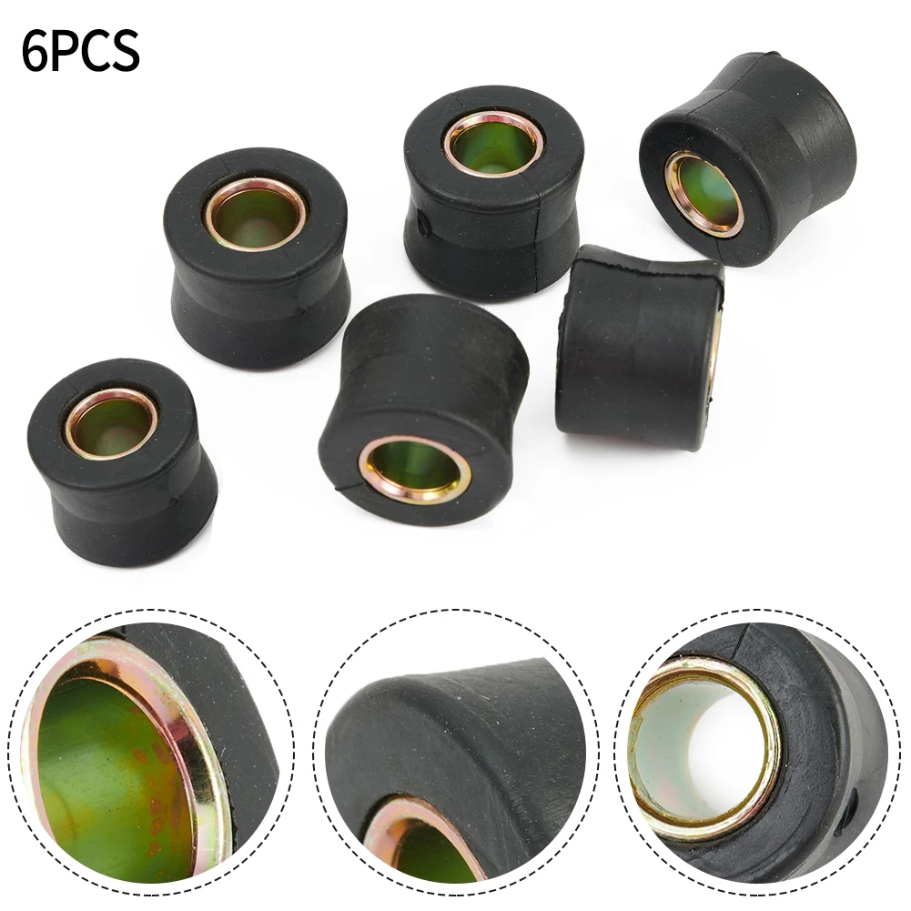 Bush Shock Absorber Rear Rubber Ring Bushing 10mm 6pcs Accessories Black Height 20mm High-quality Practical To Use
Bush Shock Absorber Rear Rubber Ring Bushing 10mm 6pcs Accessories Black Height 20mm High-quality Practical To Use