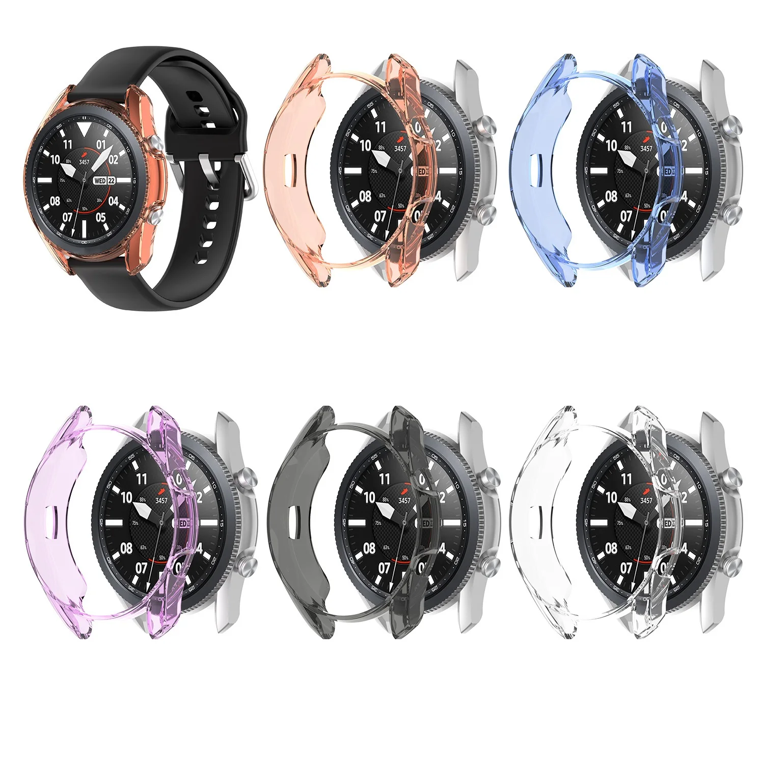 Shockproof Case 3D Half Cover Protective Case For Samsu/ng Galaxy Watch 3 45mm Protector Lightweight Bumper Soft TPU Shell
Shockproof Case 3D Half Cover Protective Case For Samsu/ng Galaxy Watch 3 45mm Protector Lightweight Bumper Soft TPU Shell
