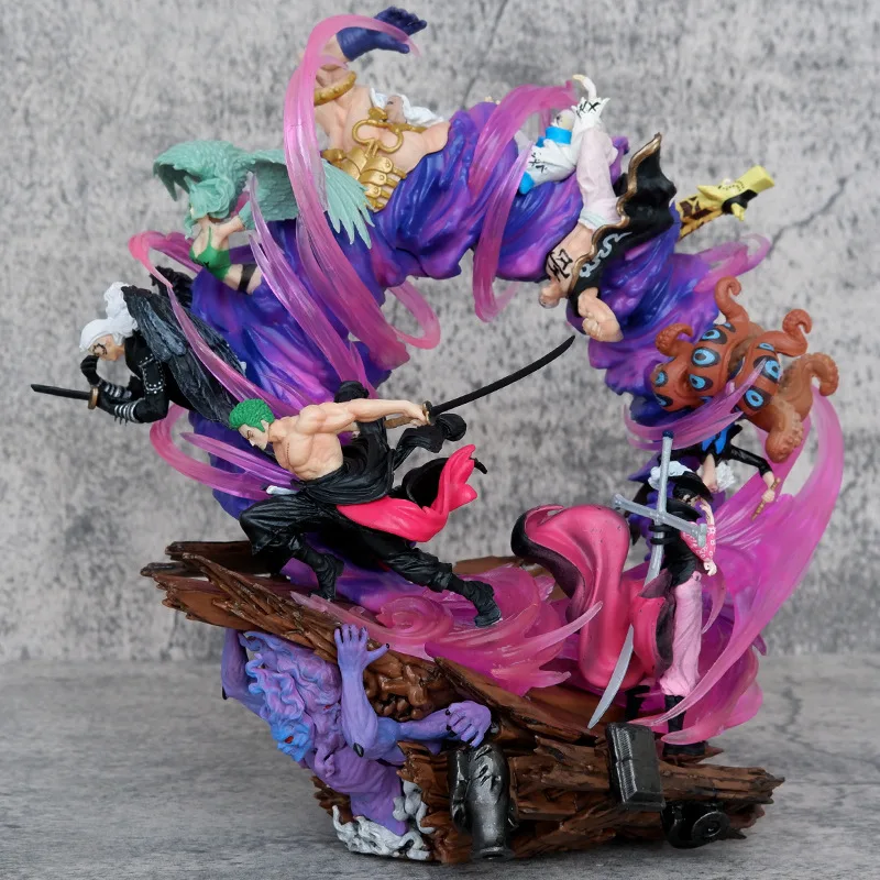 23CM Anime One Piece Roronoa Zoro Dracule Mihawk Jinbe Brook Throne Ver. GK PVC Action Figure Statue Collection Model Kids Toys
23CM Anime One Piece Roronoa Zoro Dracule Mihawk Jinbe Brook Throne Ver. GK PVC Action Figure Statue Collection Model Kids Toys
