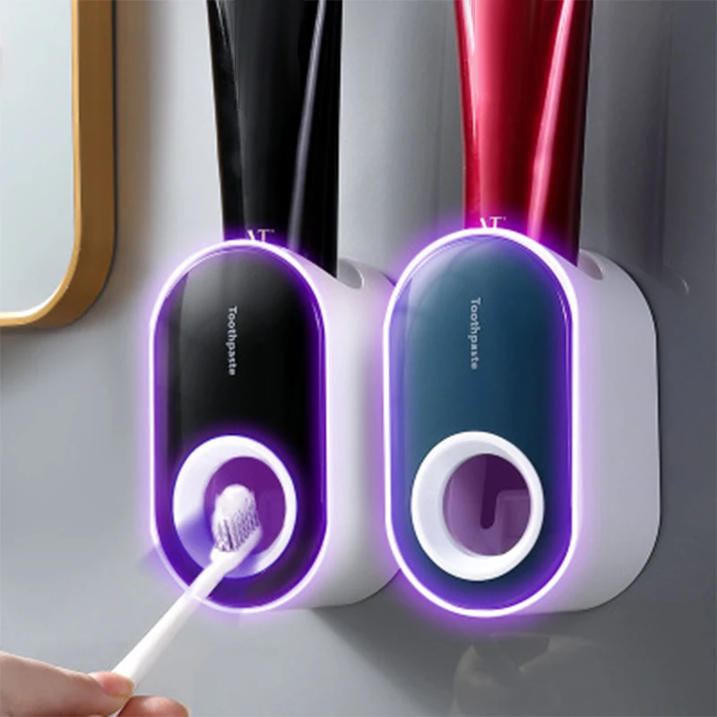 Bathroom Toothpaste Squeezer Automatic Toothpaste Dispenser Dust-proof Toothbrush Holder Wall Mount Stand Bathroom Accessories
Bathroom Toothpaste Squeezer Automatic Toothpaste Dispenser Dust-proof Toothbrush Holder Wall Mount Stand Bathroom Accessories