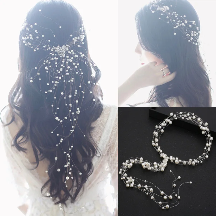 Bride Pearl Hair Jewelry Handmade Beaded Super Fairy Mesen Department Simple Headband Only Beautiful Wedding Headdress Wholesale
Bride Pearl Hair Jewelry Handmade Beaded Super Fairy Mesen Department Simple Headband Only Beautiful Wedding Headdress Wholesale