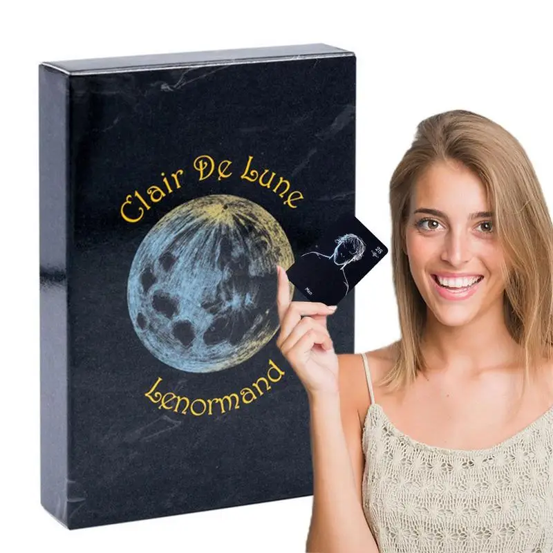 Moonlight Lenormand Tarot Card English Tarot Friend Family Party Board Game Fate Astrology Divination Tarot Card For Beginner
Moonlight Lenormand Tarot Card English Tarot Friend Family Party Board Game Fate Astrology Divination Tarot Card For Beginner