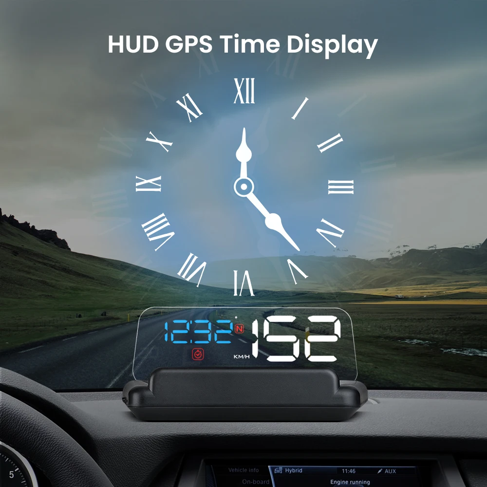 T900 GPS HUD 5 inch Head up Display Digital Speedometer with Over Speeding Battery Voltage Alarm Compass Altitude
T900 GPS HUD 5 inch Head up Display Digital Speedometer with Over Speeding Battery Voltage Alarm Compass Altitude