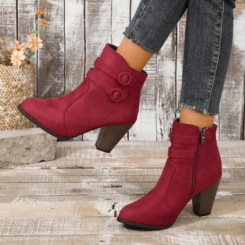 Женские ботильоны с острым носком, коричневые ботинки из искусственной кожи на молнии, на высоком квадратном каблуке, на осень/зиму
Женские ботильоны с острым носком, коричневые ботинки из искусственной кожи на молнии, на высоком квадратном каблуке, на осень/зиму