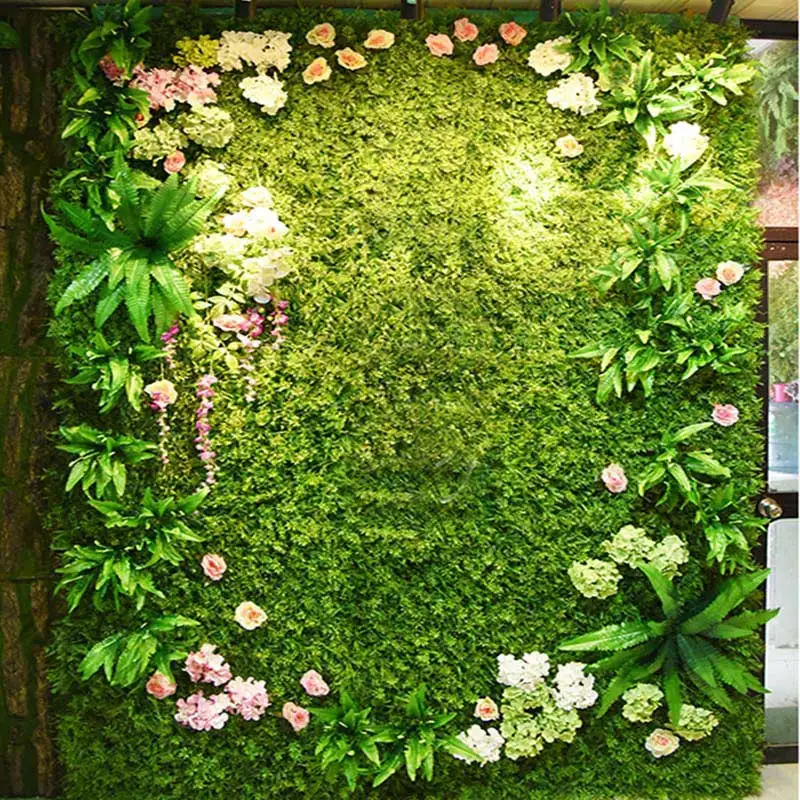

Искусственное растение, настенная панель, пластиковая уличная ЗЕЛЕНАЯ ЛУЖАЙКА «сделай сам», Декор для дома, свадьбы, сада, травы, стены с цветами, 50 х50 см